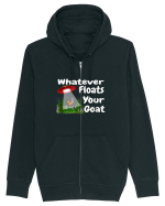 Whatever Floats Your Goat UFO Spaceship Alien Abduction Hanorac cu fermoar Unisex Connector