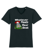 Whatever Floats Your Goat UFO Spaceship Alien Abduction Tricou mânecă scurtă guler V Bărbat Presenter
