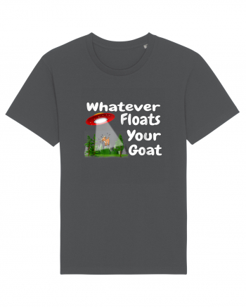 Whatever Floats Your Goat UFO Spaceship Alien Abduction Anthracite