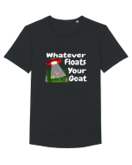 Whatever Floats Your Goat UFO Spaceship Alien Abduction Tricou mânecă scurtă guler larg Bărbat Skater