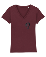 Black Evil Dragon  Tricou mânecă scurtă guler V Damă Evoker