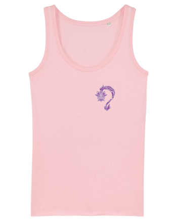 Black Evil Dragon  Cotton Pink