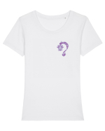 Black Evil Dragon  Tricou mânecă scurtă guler larg fitted Damă Expresser