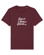 Soare Mare Nisip Tricou mânecă scurtă Unisex Rocker