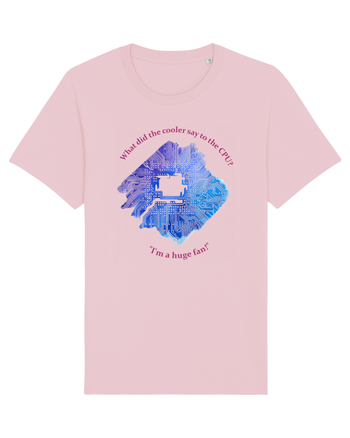 Tricou mânecă scurtă Unisex Rocker Cotton Pink