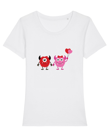 Valentine`s Monsters White