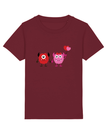 Valentine`s Monsters Burgundy
