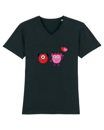 Valentine`s Monsters Black