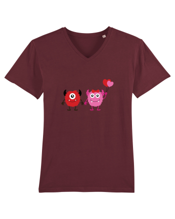 Valentine`s Monsters Burgundy