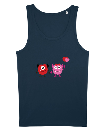 Valentine`s Monsters Navy