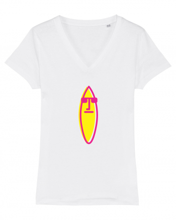 Surf Board Dude White