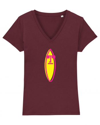 Surf Board Dude Burgundy