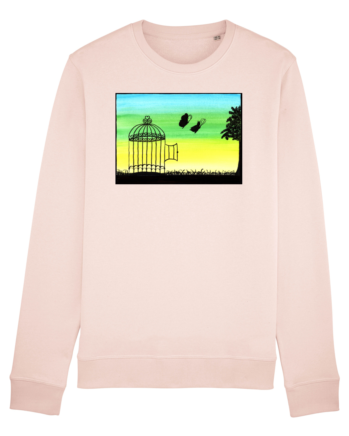 Bluză mânecă lungă Unisex Rise Candy Pink