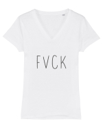 F V C K Tricou mânecă scurtă guler V Damă Evoker