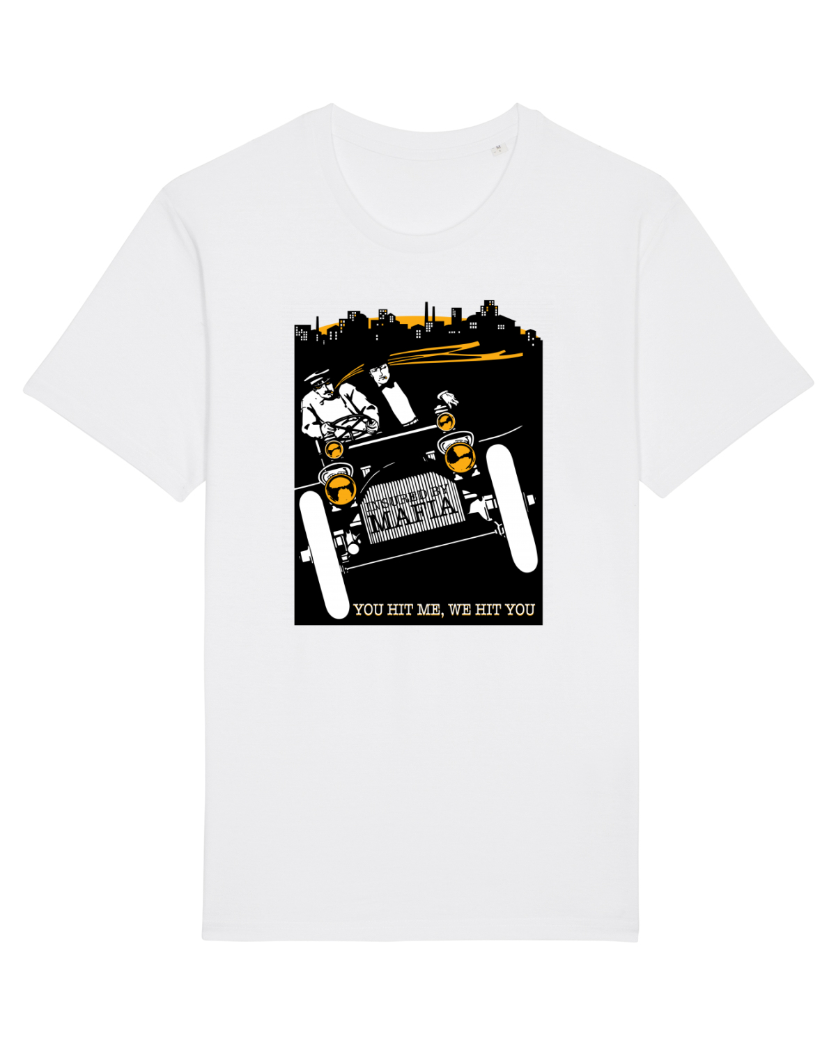 Tricou mânecă scurtă Unisex Rocker White