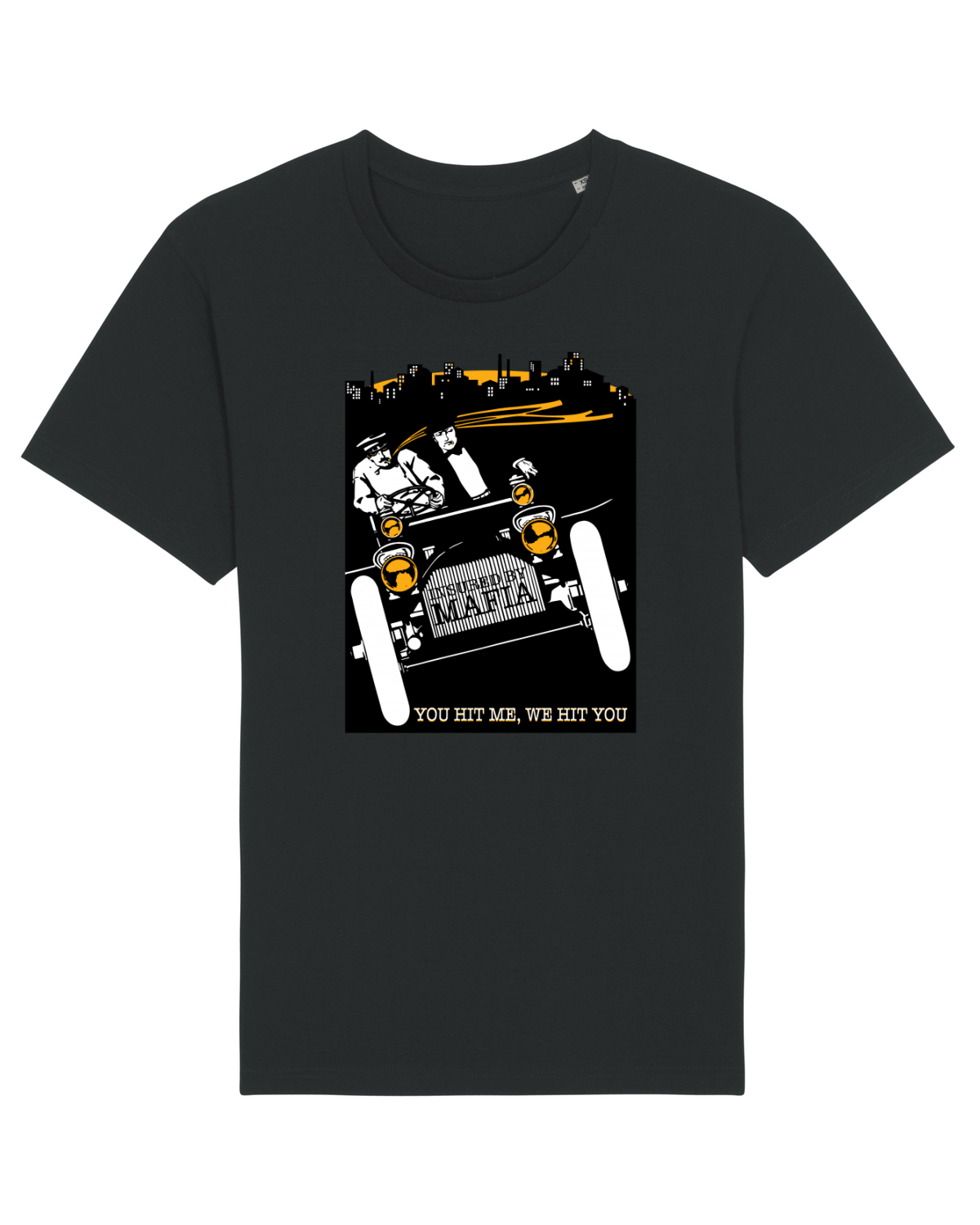Tricou mânecă scurtă Unisex Rocker Black