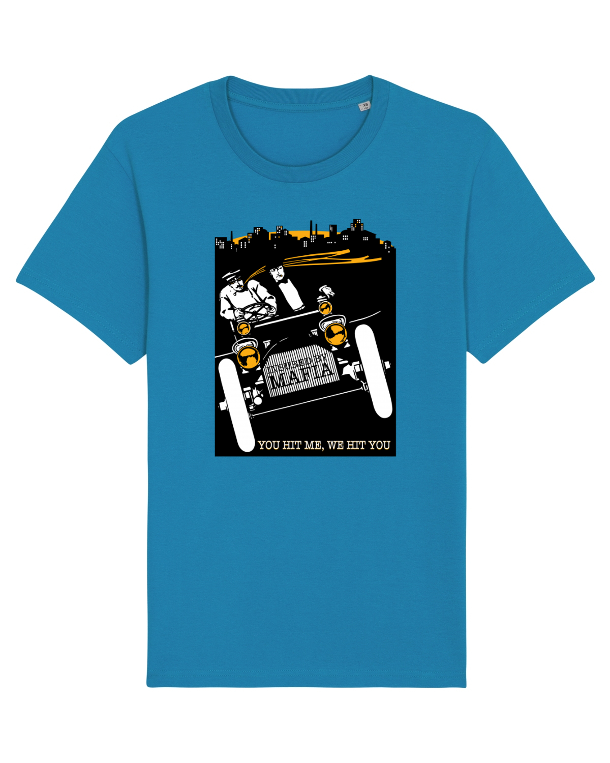 Tricou mânecă scurtă Unisex Rocker Azur