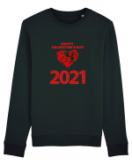 Ziua Indragostitilor 2021!inima de trandafiri Bluză mânecă lungă Unisex Rise