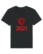 Ziua Indragostitilor 2021!inima de trandafiri Tricou mânecă scurtă Unisex Rocker