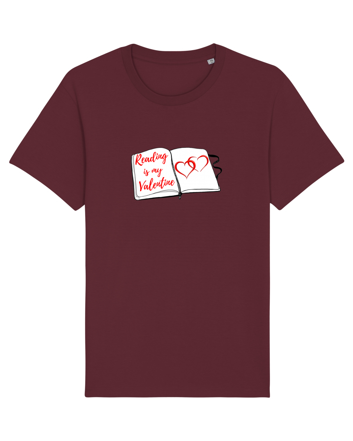 Tricou mânecă scurtă Unisex Rocker Burgundy