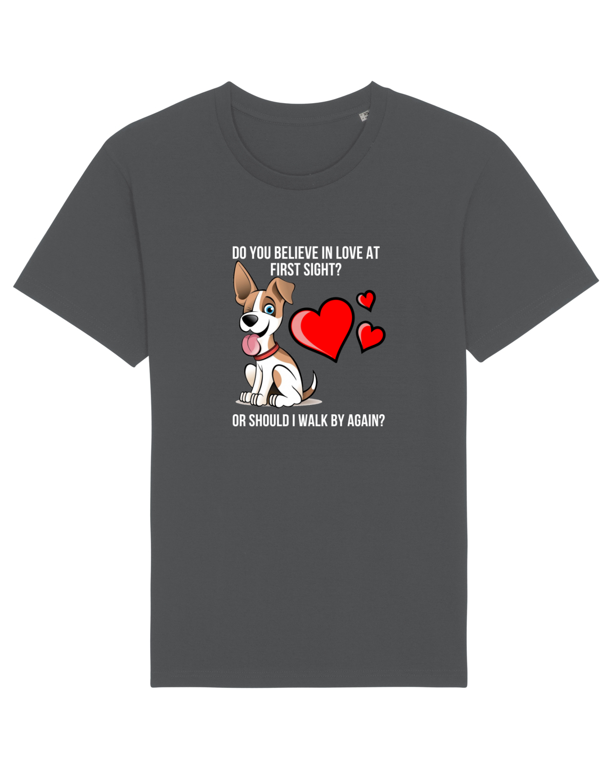Tricou mânecă scurtă Unisex Rocker Anthracite