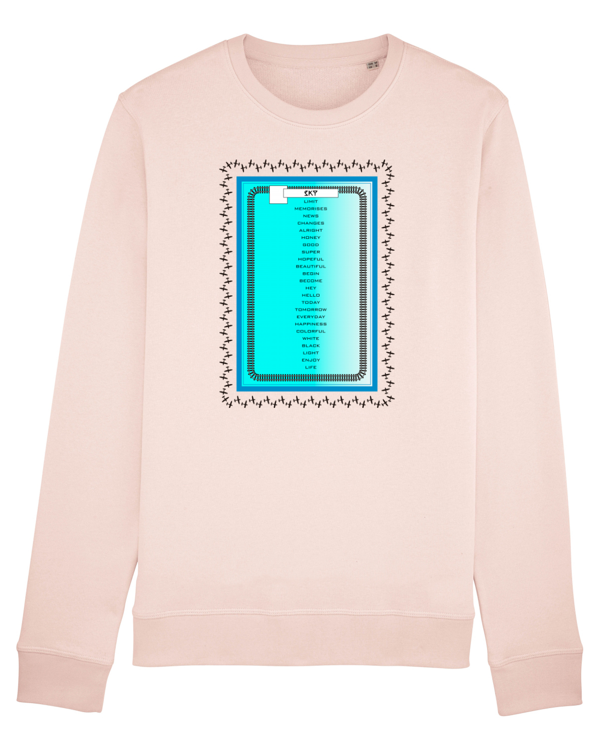 Bluză mânecă lungă Unisex Rise Candy Pink