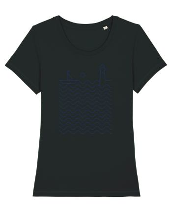 Port pe Mare - Peisaj Din Linii Black