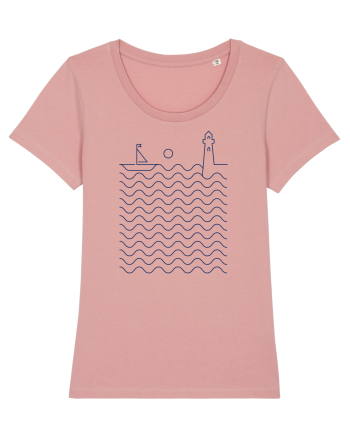 Port pe Mare - Peisaj Din Linii Canyon Pink