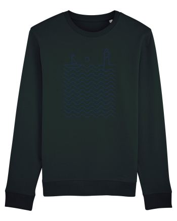 Port pe Mare - Peisaj Din Linii Black