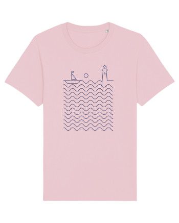Port pe Mare - Peisaj Din Linii Cotton Pink