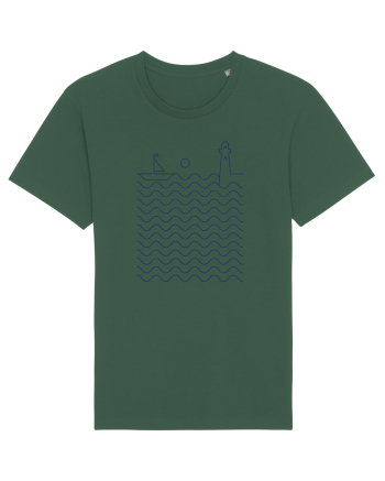 Port pe Mare - Peisaj Din Linii Bottle Green