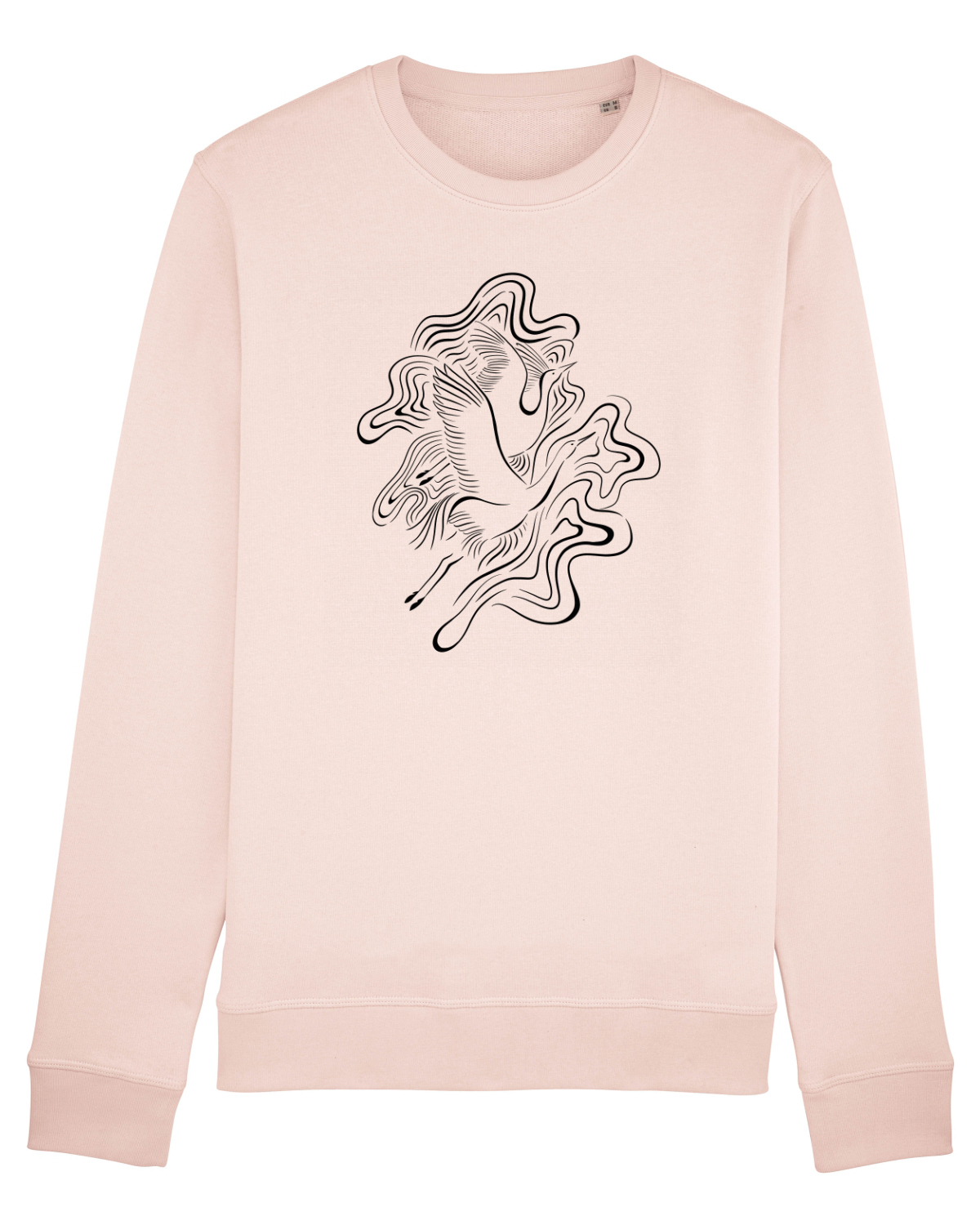 Bluză mânecă lungă Unisex Rise Candy Pink