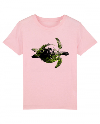 Green Turtle Cotton Pink