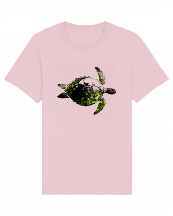 Green Turtle Cotton Pink