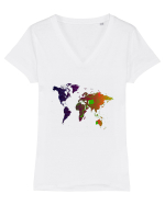 Circuit World Map 2.0 Tricou mânecă scurtă guler V Damă Evoker