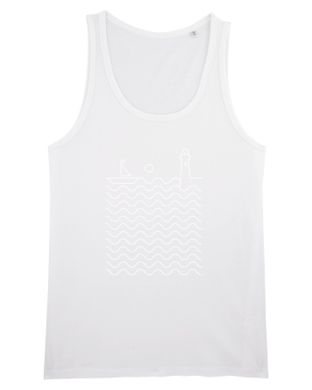 Port pe Mare - Peisaj Din Linii White