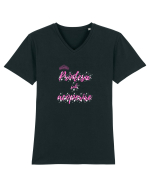 Printesa Sub Acoperire. Tricou mânecă scurtă guler V Bărbat Presenter