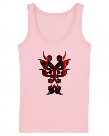 Dragon în Stil Tribal Cotton Pink