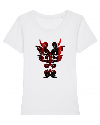 Dragon în Stil Tribal White