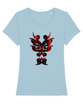 Dragon în Stil Tribal Sky Blue