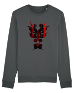 Dragon în Stil Tribal Bluză mânecă lungă Unisex Rise