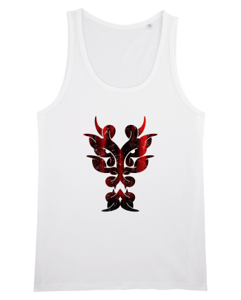 Dragon în Stil Tribal White