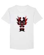 Dragon în Stil Tribal Tricou mânecă scurtă guler larg Bărbat Skater