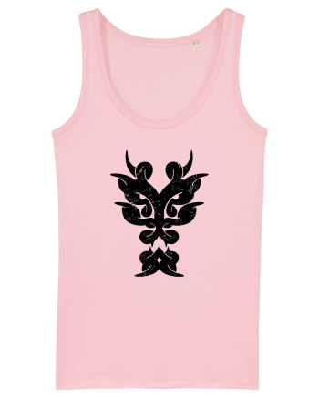 Dragon în Stil Tribal Cotton Pink