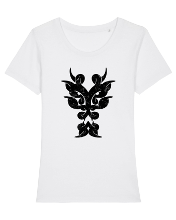 Dragon în Stil Tribal White