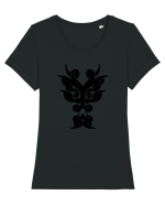 Dragon în Stil Tribal Tricou mânecă scurtă guler larg fitted Damă Expresser