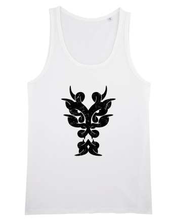 Dragon în Stil Tribal White