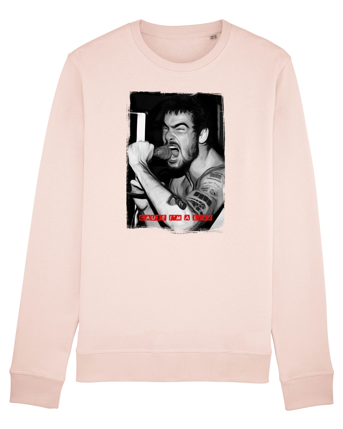 Bluză mânecă lungă Unisex Rise Candy Pink