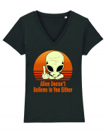 Alien Doesn't Believe in You Either Tricou mânecă scurtă guler V Damă Evoker