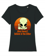 Alien Doesn't Believe in You Either Tricou mânecă scurtă guler larg fitted Damă Expresser